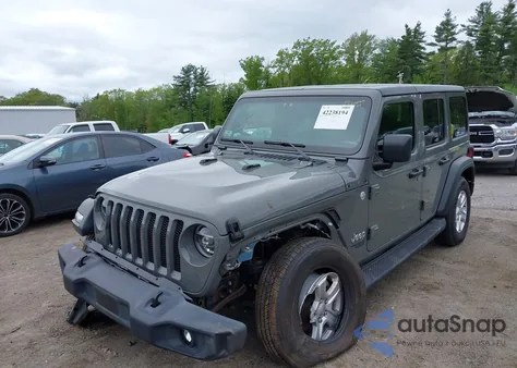 2020 Jeep Wrangler Unlimited Sport S 4X4 z USA, uszkodzony, nr VIN 1C4HJXDG5LW187222